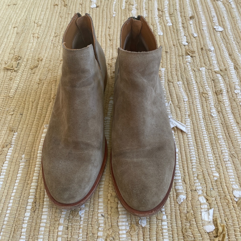 Kork-Ease Women's Tan Suede Ankle Booties